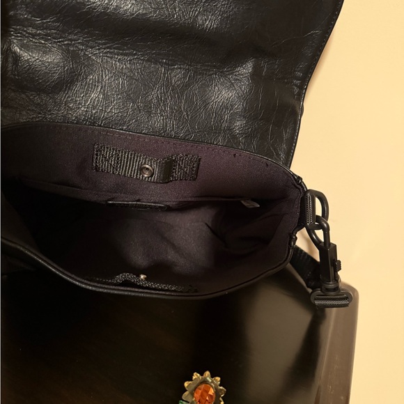 Balenciaga Black Leather Messenger Bag - Picture 5 of 5